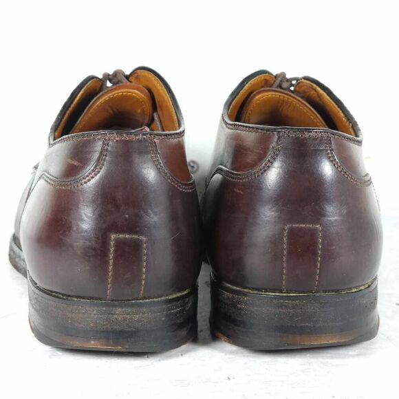 Alden Men's US 7B/D Brown Shell Cordovan Cap Toe Derby Oxford Shoes - Picture 7 of 16